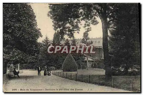 Cartes postales Bois de Vincennes Derriere le Pavillon des Forets