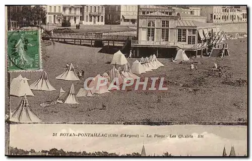 Ansichtskarte AK Royan Pontaillac La Plage Les chalets