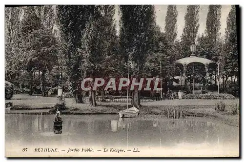 Cartes postales Bethune Jardin Public Le Kiosque