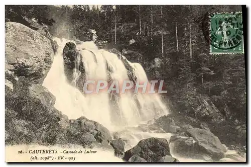 Cartes postales Cauterets La Cascade du Lac d&#39Estom