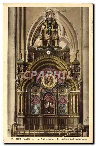 Cartes postales Beauvais La Cathedrale L'Horloge Astronomique