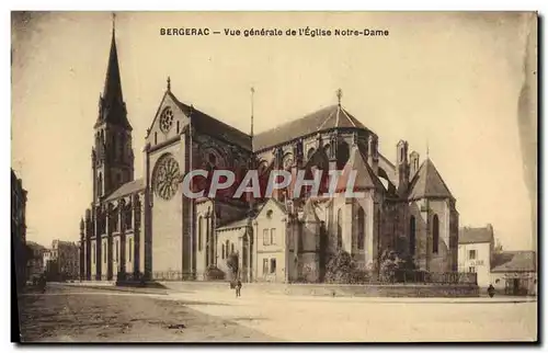 Cartes postales Bergerac Vue Generale de L&#39Eglise Notre Dame