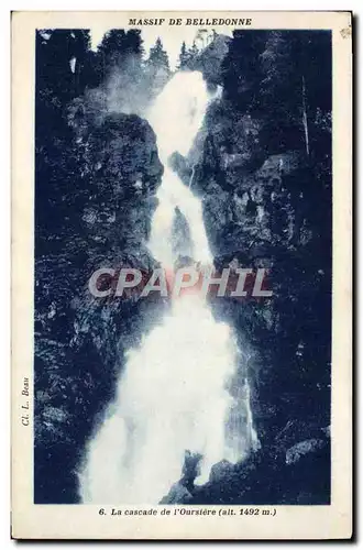 Cartes postales Massif de Belledonne La cascade de l&#39oursiere
