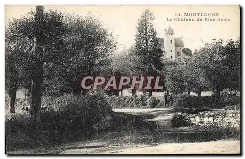 Ansichtskarte AK Montlucon Le Chateau de Bien Assis