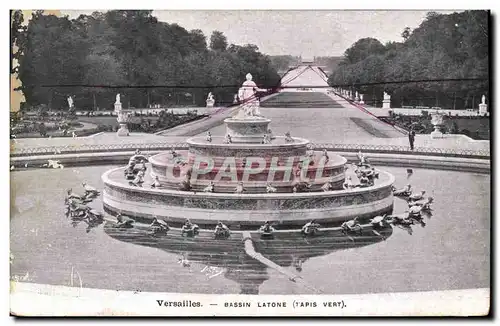 Cartes postales Versailles Bassin Latone Tapis Vert