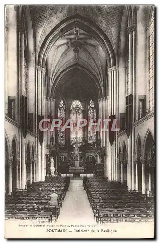 Ansichtskarte AK Pontmain Interieur de la Basilique