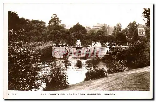 Cartes postales The Fountains Kensington Gardens London