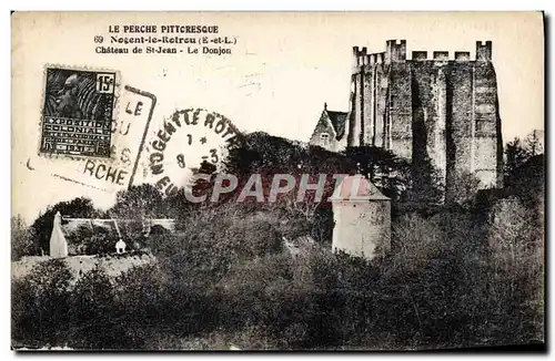 Cartes postales Nogent Le Rotrou Chateau de St Jean Le donjon