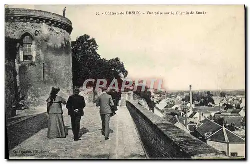 Ansichtskarte AK Chateau de Dreux Vue Prise Sur le Chemin de Ronde