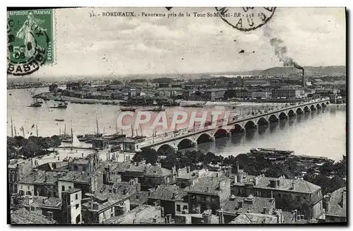 Ansichtskarte AK Bordeaux Panorama Pris de la Tour St Michel