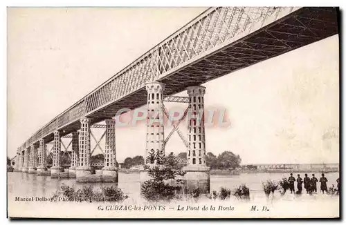 Cartes postales Cubzac les Ponts Le Pont de la Route