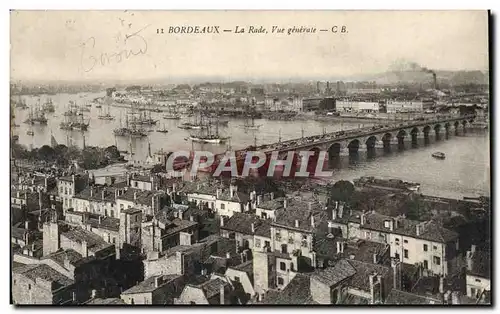 Cartes postales Bordeaux La Rade Vue Generale