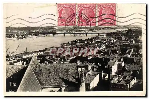 Cartes postales moderne Bordeaux Vue Generale vers la passerelle