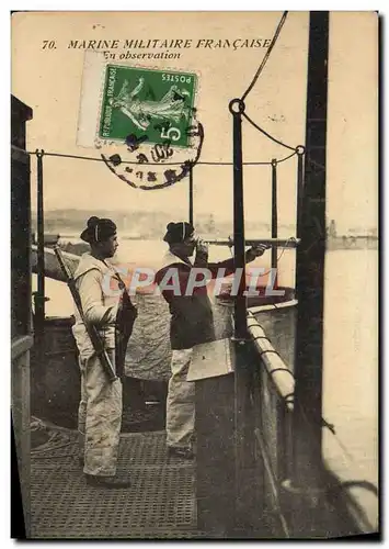 Cartes postales Bateau Guerre En observation