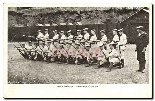 Cartes postales Bateau Guerre Jack Ashore Receive cavalary