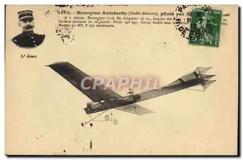Ansichtskarte AK Avion Aviation Monoplan Antoinette