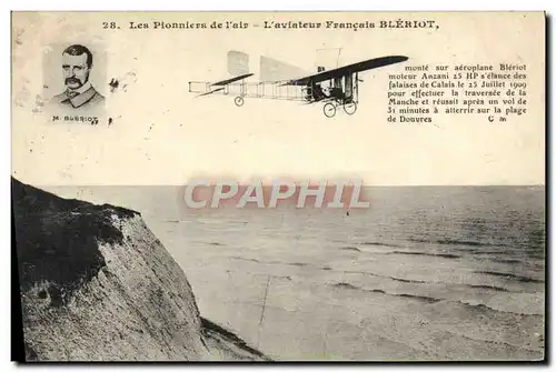 Cartes postales Avion Aviation L&#39aviateur francais Bleriot