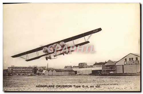 Cartes postales Avion Aviation Aeroplane Caudron Type G4 en vol