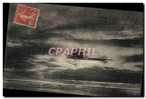 Cartes postales Avion Aviation Aeroplane dans les nuages Antoinette