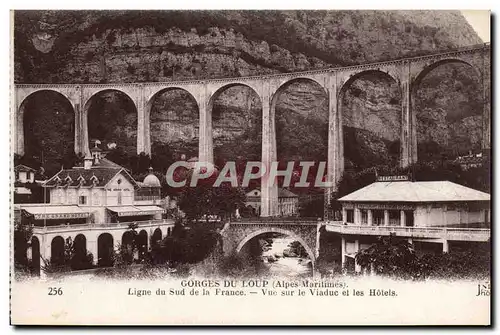 Ansichtskarte AK Gourges Du Loup Ligne Du Sud De La France Vue Sur Le Viaduc Et Le Hotels