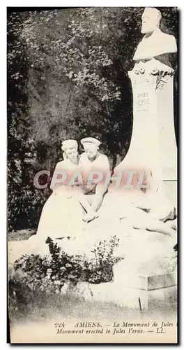 Cartes postales Amiens Le Monument De Jules Verne