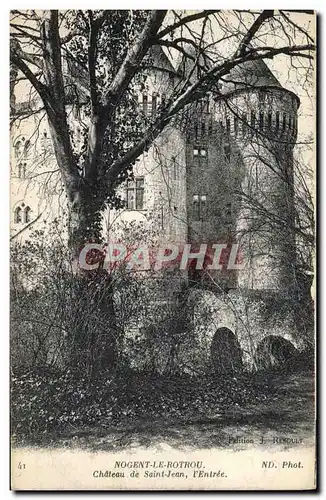 Cartes postales Nogent Le Rotrou Chateau De Saint Jean L&#39entree