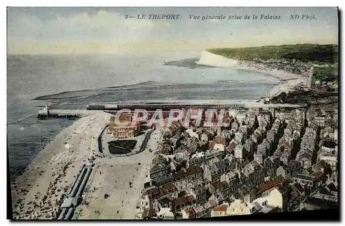 Cartes postales Le Treport Vue Generale Prise De La Falaise