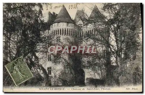 Cartes postales Nogent Le Rotrou Chateau De Saint Jean Entree