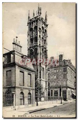 Cartes postales Rouen La Tour Saint Andre