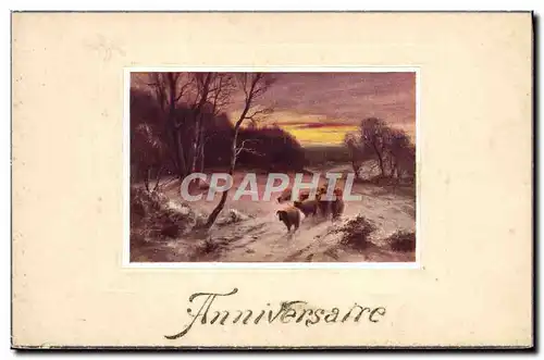 Cartes postales Anniversaire Moutons