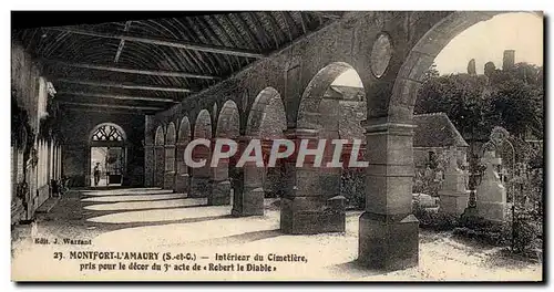 Cartes postales Montfort L&#39Amaury Interieur Du Cimetiere