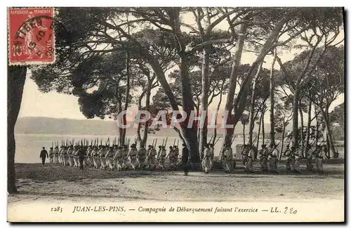 Ansichtskarte AK Bateau Juan les Pins Compagnie de debarquement faisant l&#39exercice