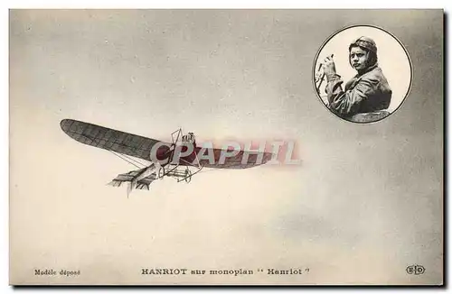 Cartes postales Avion Aviation Hanriot sur monoplan Hanriot