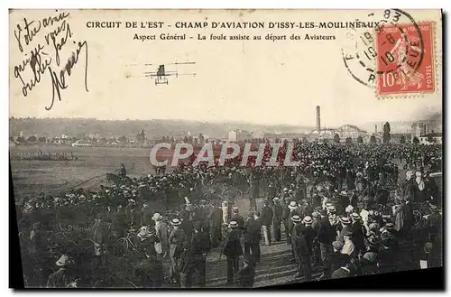 Cartes postales Avion Aviation Circuit de l&#39Est Champ d&#39aviation d&#39Issy les Moulineaux Aspect general L