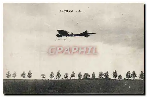 Ansichtskarte AK Avion Aviation Latham volant