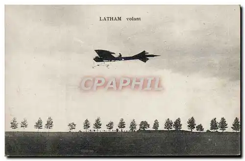 Cartes postales Avion Aviation Latham volant