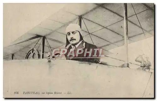 Cartes postales Avion Aviation Tabuteau sur biplan Bristol