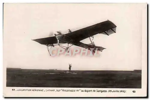 Ansichtskarte AK Avion Aviation Latham sur Antoinette VII au depart de Sangatte 29 juillet 1909