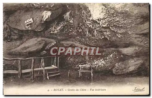 Cartes postales Roytat Grotte Du Chien Vue interieure