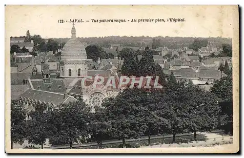 Ansichtskarte AK Laval Vue Panoramique Au Premier Plan L&#39Hopital