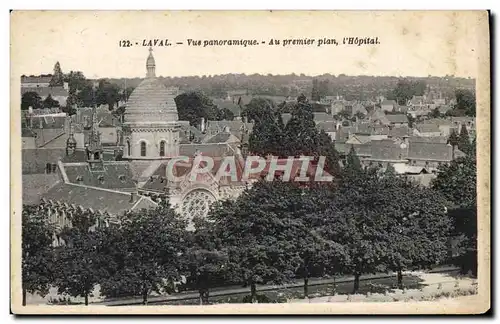 Cartes postales Laval Vue Panoramique Au Premier Plan L&#39Hopital