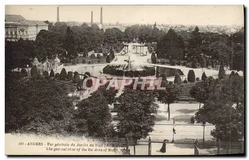 Cartes postales Angers Vue Generale du Jardin du Mail