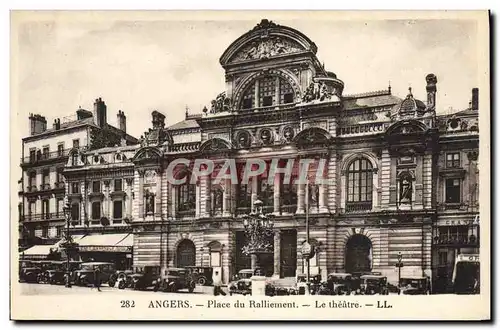 Cartes postales Angers Place du Ralliement Le Theatre