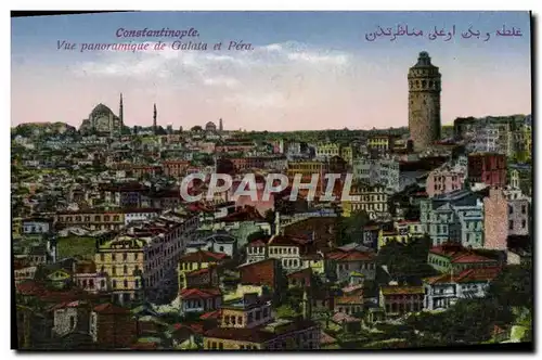 Ansichtskarte AK Constantinople Vue Panoramique de Galata et Pera