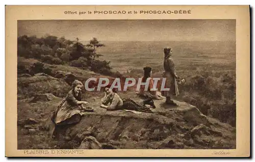 Cartes postales Plaisirs d&#39enfants Phoscao