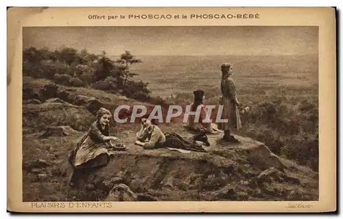 Cartes postales Plaisirs d&#39enfants Phoscao