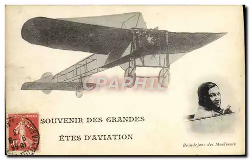 Cartes postales Avion Aviation Grandes fetes d&#39aviation Brindejonc des Moulinais