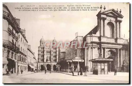 Ansichtskarte AK Dijon Bourse de Commerce Eglise Saint Michel