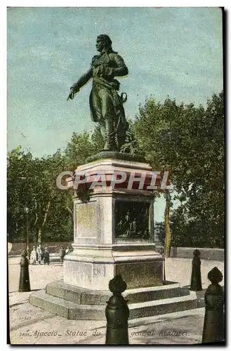 Cartes postales Ajaccio Statue du general Abacucci Corsica