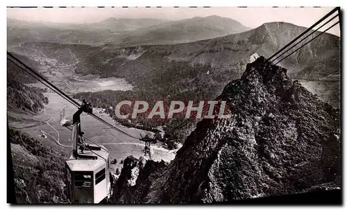 Cartes postales moderne L&#39Auvergne Le Sancy Vue Vers le Mont Dore Teleferique